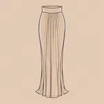 floor-length brown skirt image